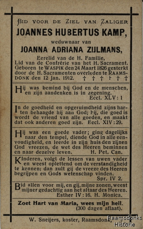 kamp.j.h 1826-1912 zijlmans.j.a a