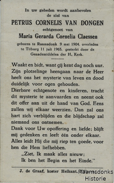 dongen.van.p.c 1904-1965 claessen.m.g.c d