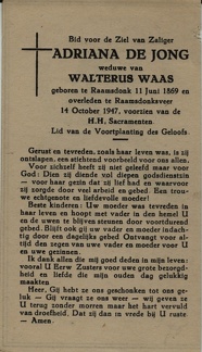 jong.de.a 1869-1947 waas.w a