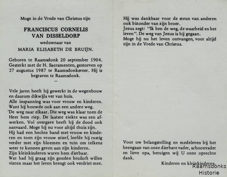 disseldorp.van.f.c 1904-1987 bruijn.de.m.e b