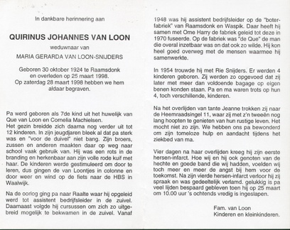 loon.van.q.j 1924-1998 snijders.m.g