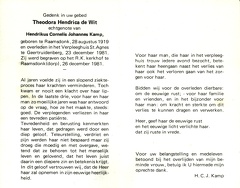 wit.de.t.h 1919-1981 kamp.h.c.j b