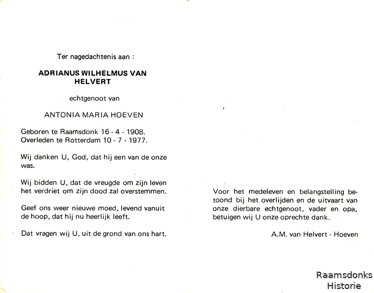 helvert.van.a.w 1908-1977 hoeven-a-m b