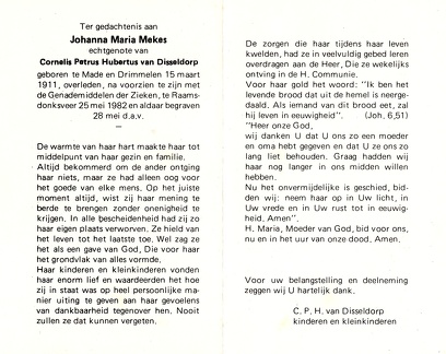 mekes.j.m 1911-1982 disseldorp.van.c.p.h b