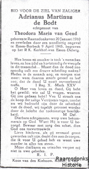 bodt.de.a.m 1910-1945 gend.van.t.m b