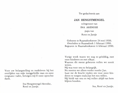 hengstmengel.j 1950-1990 arends.i b