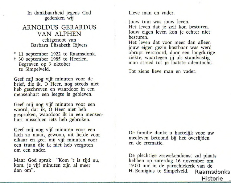 alphen.van.a.g 1922-1985 rijvers.b.e b
