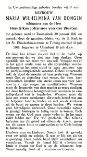 dongen.van.m.w 1921-1966 westen.van.der.h.j 