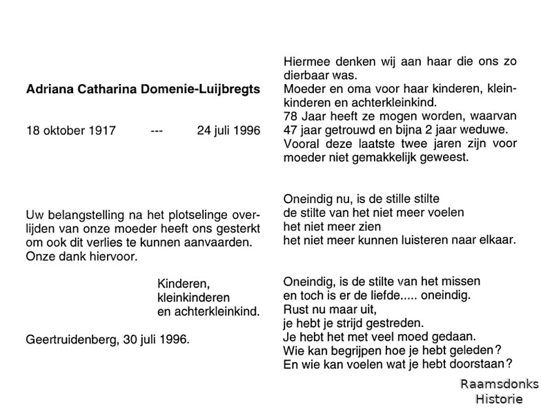 luijbregts.a.c 1917-1996 domenie.j b