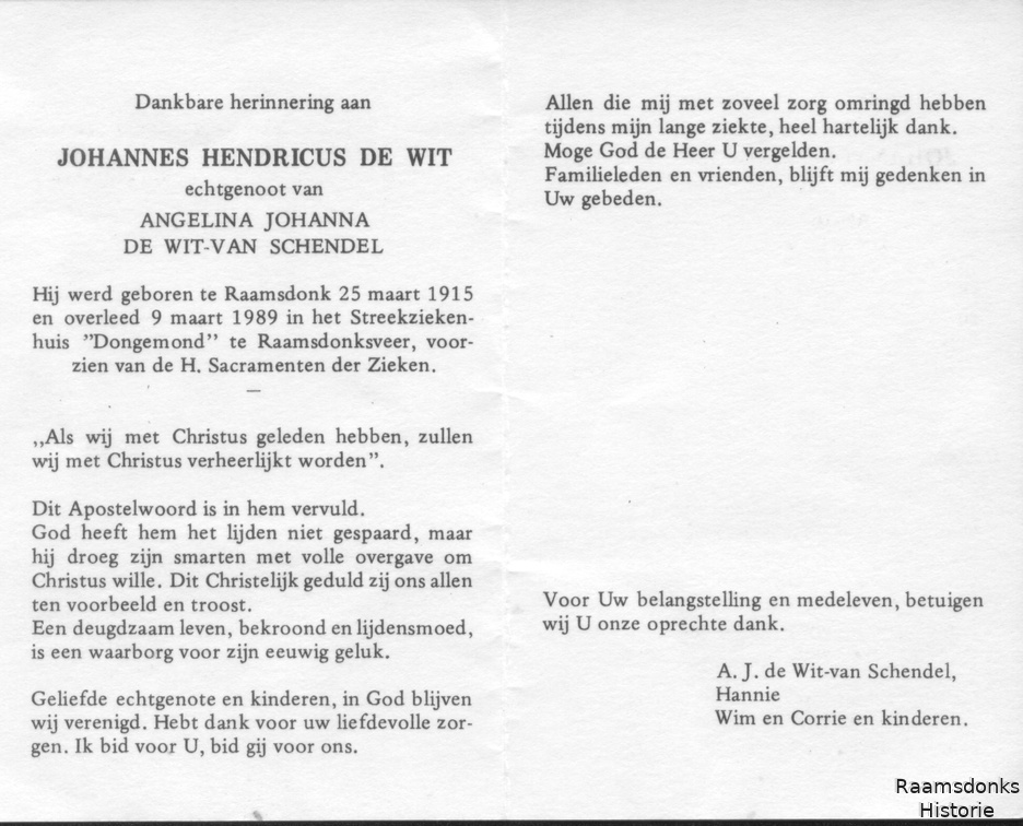 wit.de.j.h. 1915-1989 schendel.van.a.j