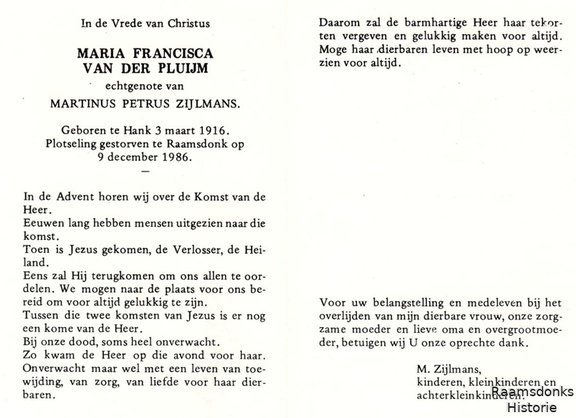 pluijm.van.der.m.f. 1916-1986 zijlmans.m.p. b.