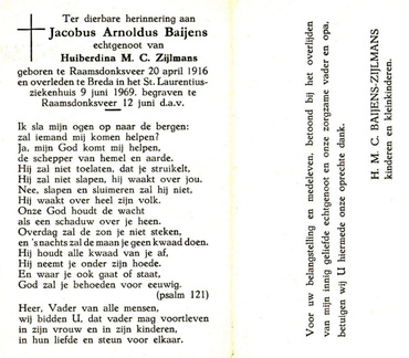 baijens.j.a. 1916-1969 zijlmans.h.m.c. b.
