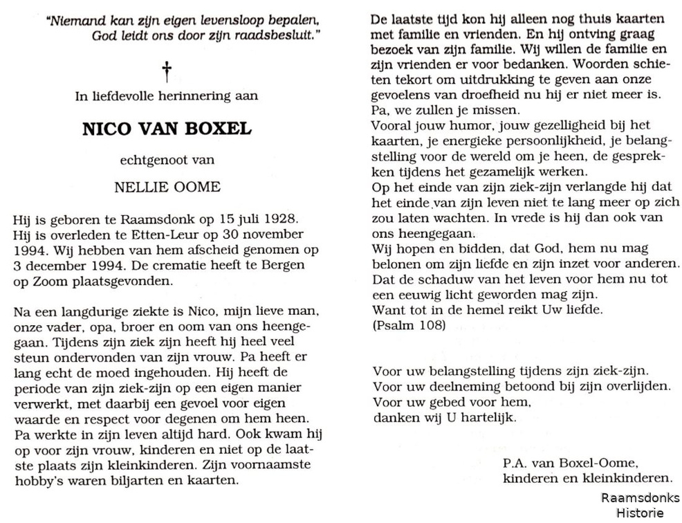 boxel.van.nico. 1928-1994 oome.nellie b.