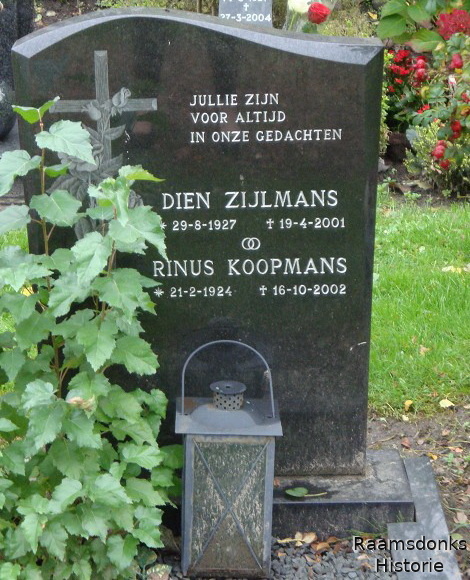 zijlmans.d. 1927-2001 koopmans.r. 1924-2002 g.