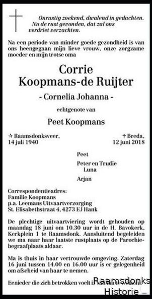 ruijter.de.corrie 1940-2018 koopmans.peet. k.