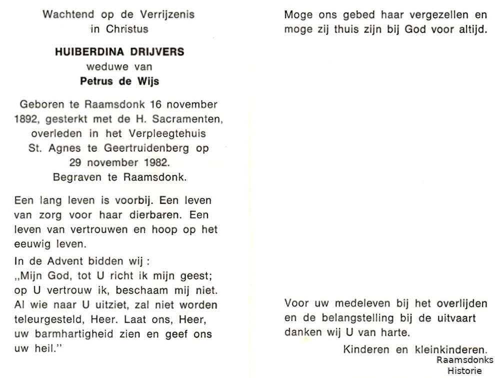 drijvers.h. 1892-1982 wijs.de.p. b.