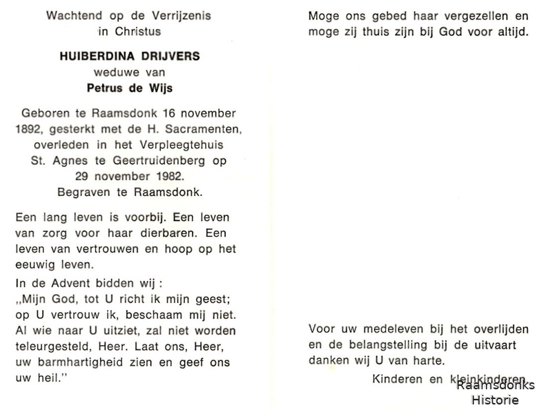 drijvers.h. 1892-1982 wijs.de.p. b.
