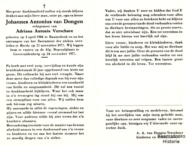 dongen.vanj.a. 1904-1977 verschure.a.a. b.