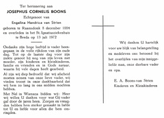 boons.j.c. 1884-1972+strien.van.e.h. b.