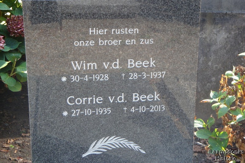beek.van.der.wim. 1928-1937 corrie. 1935-2013. g.