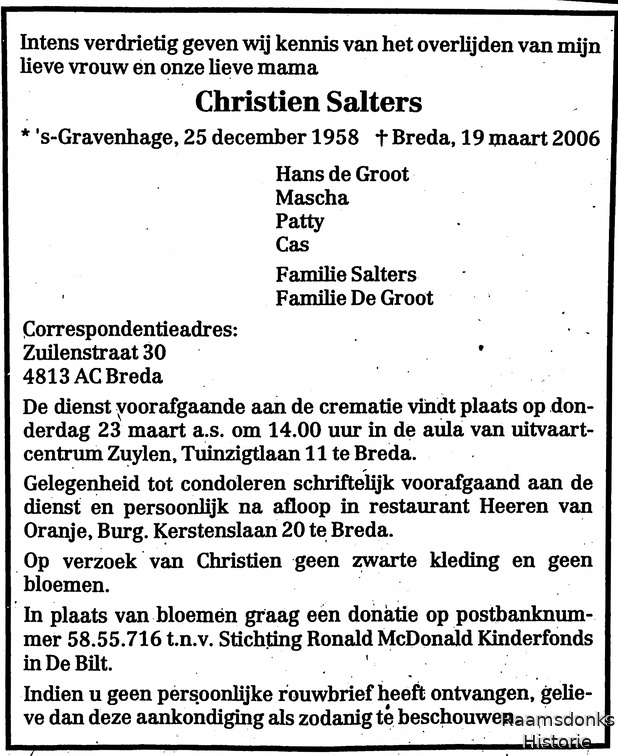 salters.cristien. 1958-2006 groot.de.hans. k.