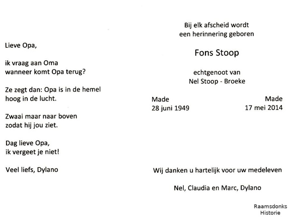 stoop.fons. 1949-2014 broeke.nel. b.