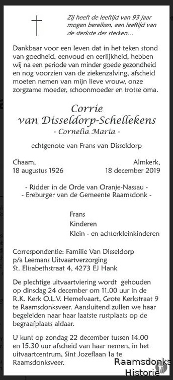 schellekens.corrie. 1926-2019 disseldorp.van.frans. k.