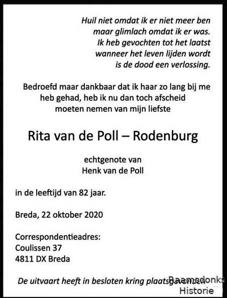 rodenburg.rita 1938-2020 poll.van.de.henk. k.