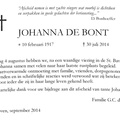 bont.de.johanna. 1917-2014 k.