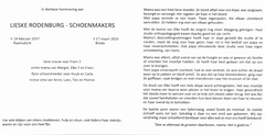 schoenmakers.lieske. 1937-2010 rodenburg.frans. b
