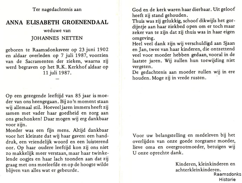groenendaal.anna.e. 1902-1987 netten.j. b