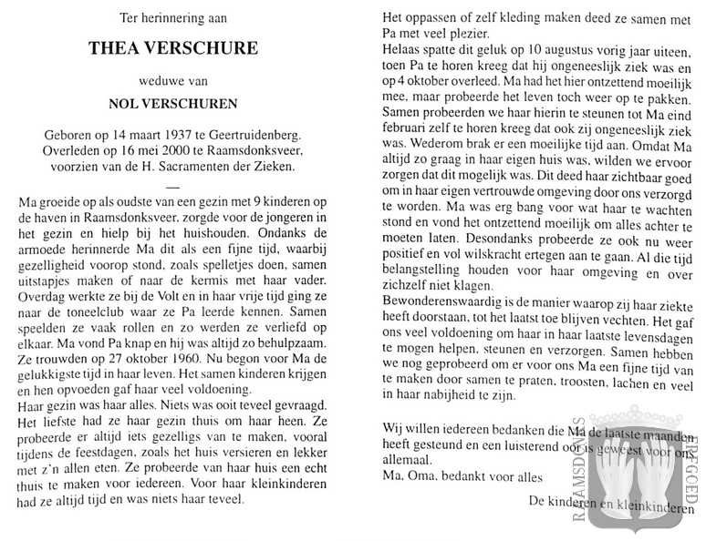 verschure.thea. 1937-2000 verschuren.nol. b