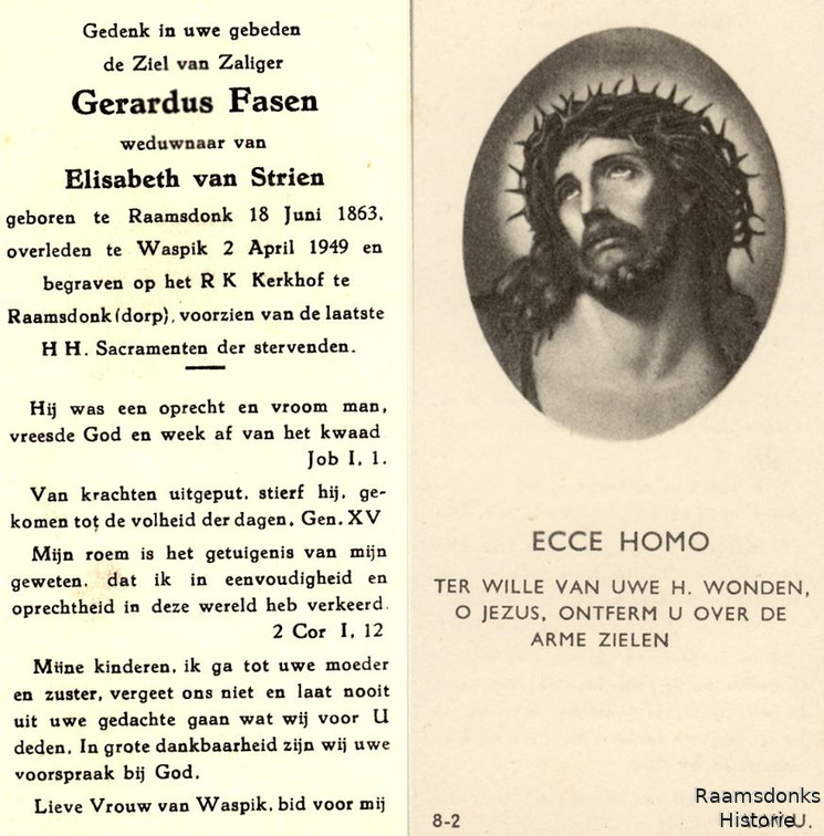 fasen.gerardus. 1863-1949 strien.van.elisabeth. a.b