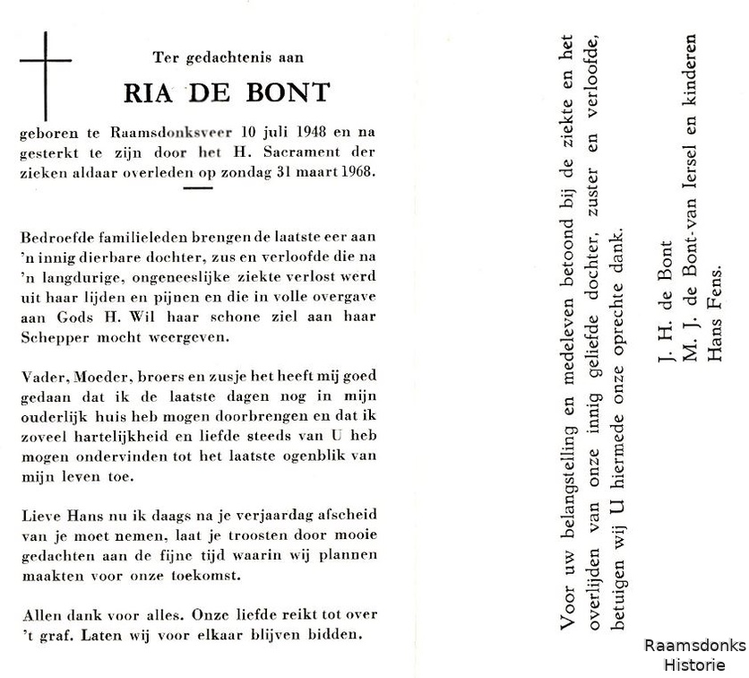 bont.de.ria. 1948-1968 fens.hans. b
