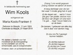 kools.wim. 1924-2019 franken.maria. b