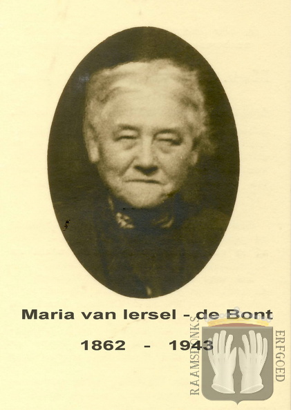 bont.de.maria.a.a. 1862-1943 iersel.van.a.w.j. a