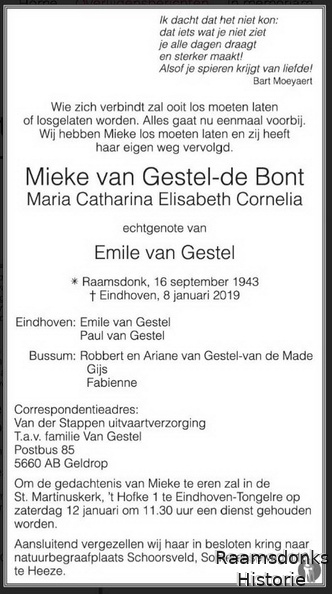 bont.de.mieke. 1943-2019 gestel.van.emile. k