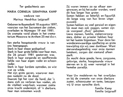 kamp.m.c.s. 1897-1981 leijgraaff.m.h. b