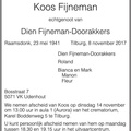 fijneman.koos. 1941-2017 doorakkers.dien. k