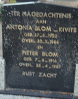 blom.pieter. 1916-1989 kivits.antonia. 1922-1986 g