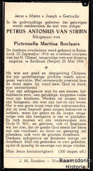 strien.van.petrus.a. 1916-1954 boelaars.pieternella.m. b
