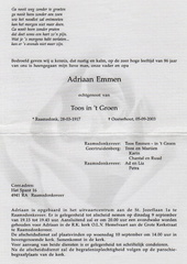 emmen.adriaan. 1917-2003 goren.in.'t.toos k