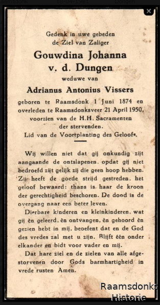 dungen.van.de.gouwdina.j. 1874-1950 vissers.a.a. b