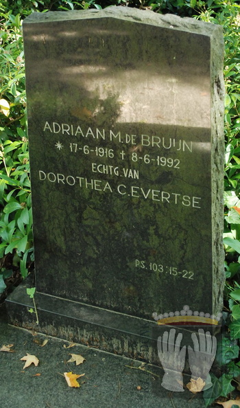 bruijn.de.adriaan.m. 1916-1992 evertse.dorothea. g