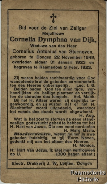 dijk.van.c.d 1849-1923 steenoven.van.c.a b