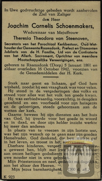 schoenmakers.j.c 1861-1942 steenoven.van.t.t b