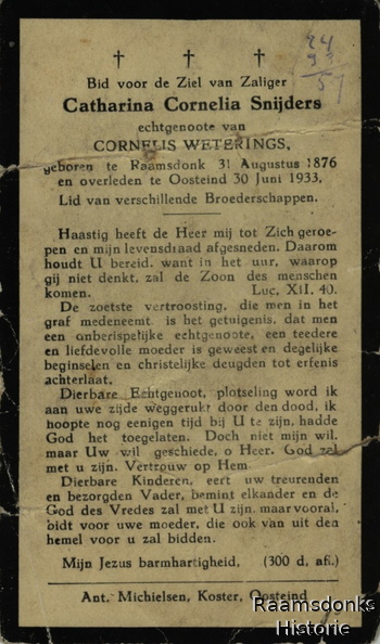 snijders.c.c 1876-1933 weterings.c b