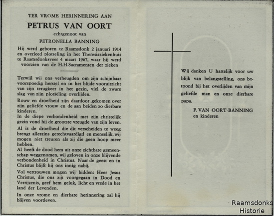oort.van.p 1914-1967 banning.p b