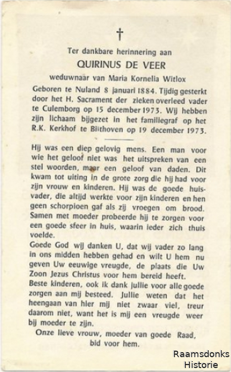 veer.de.q 1884-1973 witlox.m.k b
