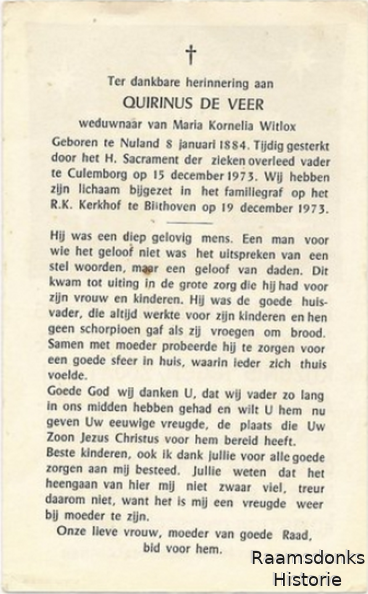 veer.de.q 1884-1973 witlox.m.k b